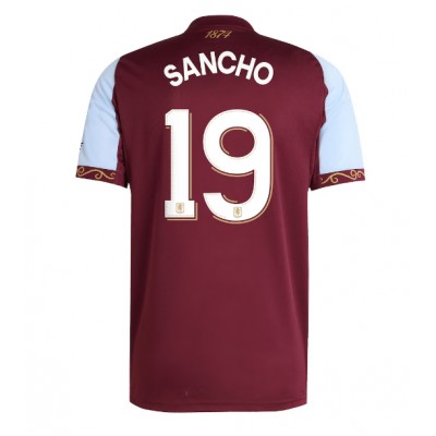 Maglie da calcio Aston Villa Jadon Sancho #19 Prima Maglia 2025-26 Manica Corta Maglie da calcio Aston Villa Jadon Sancho #19 Prima Maglia 2025-26 Manica Corta
